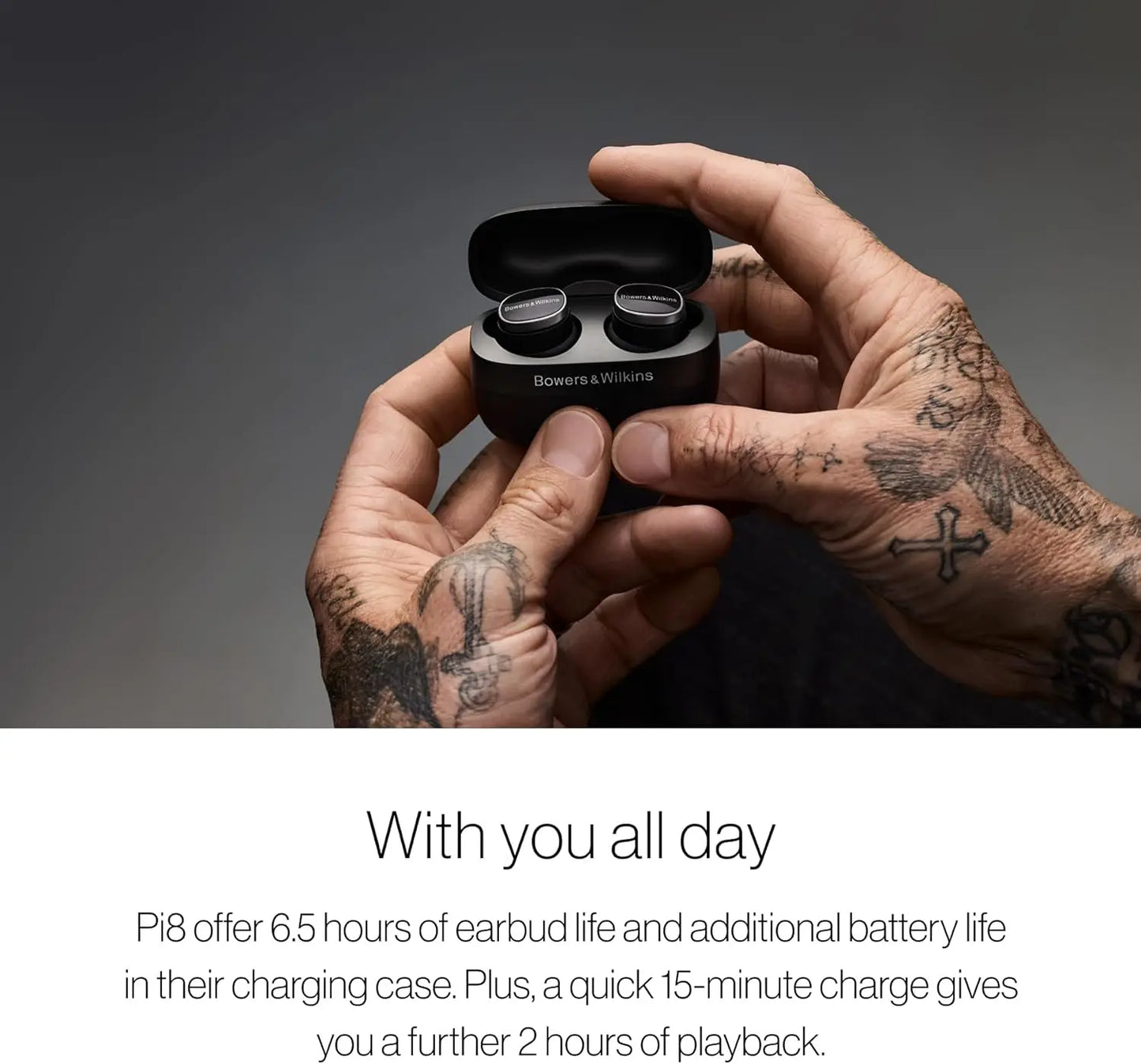 Bluetooth Earphones with Qualcomm Chipset & aptX Lossless, Active Noise Cancelling Earbuds, 3 Built-in Mics, 15-Min Charging