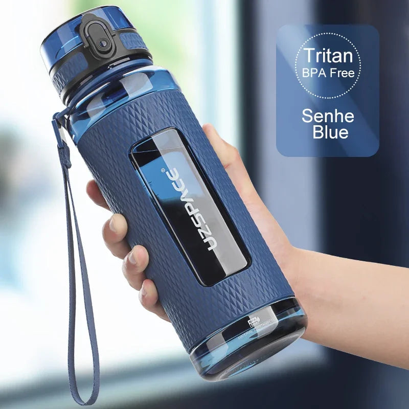 UZSPACE Sport Water Bottles BPA Free Portable Gym Anti-fall Leak-proof Large Capacity Fitness Kettle Tritan Plastic Drink Bottle