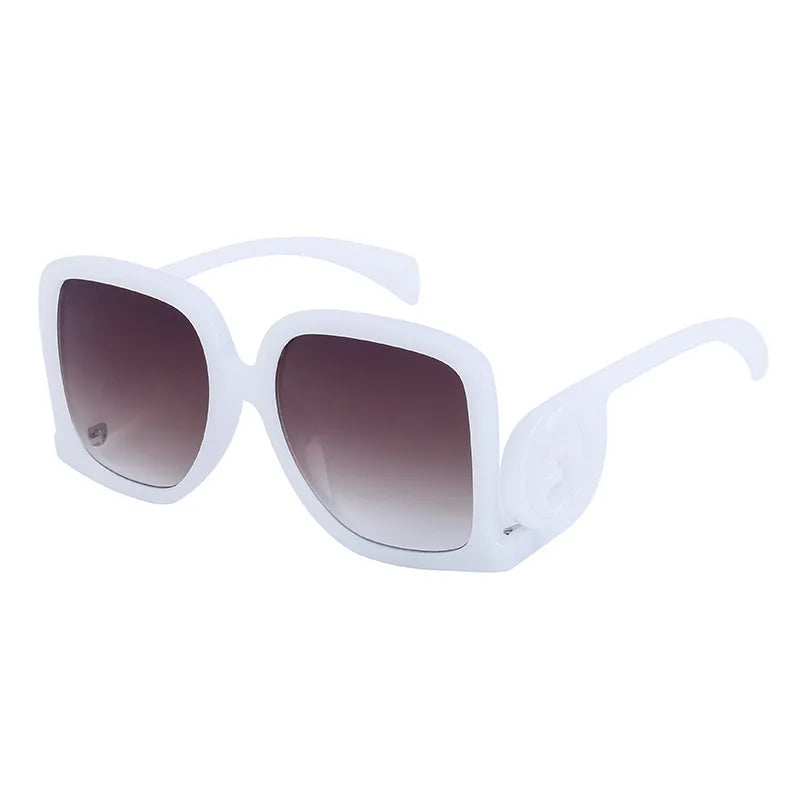 New Sunglasses for Women Retro Fashion Sun Glasses Polygonal Splicing Color Blocked Eyeglass Luxury Design Uv400
