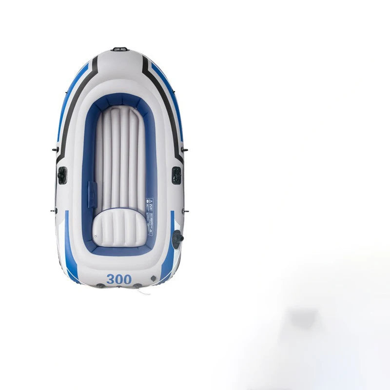 Lightweight PVC Inflatable Kayak Stable Folding Design for Kayak Drifting Fishing Rafting Sports-Rowing Boat Plastic Material