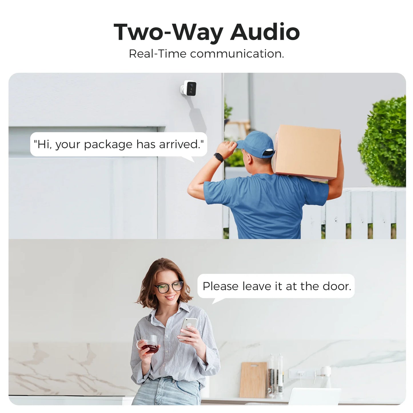 LNDU Security CL01 SoloCam Wireless Battery Camera 5200mAh Outdoor 4K Resolution Wireless Wi-Fi Camera 180 days security protect