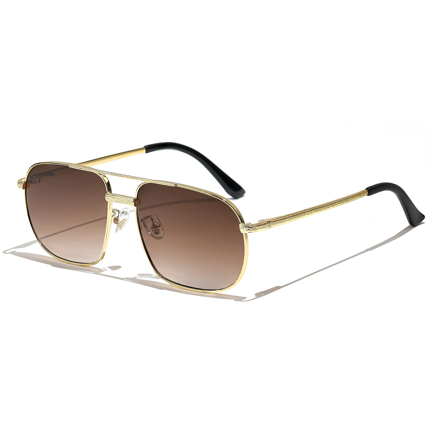 2025 New Pilot Sunglasses for Men Fashion Retro Double Bridge Girder Metal Sun Glasses Women UV400 Male Trending Products Shades