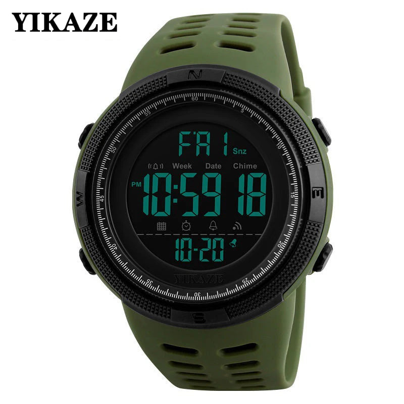 YIKAZE X01 Men's Digital Watches Multifunction Military Men Sports Wristwatch Sweatproof Luminous  Man Student Electronic Watch