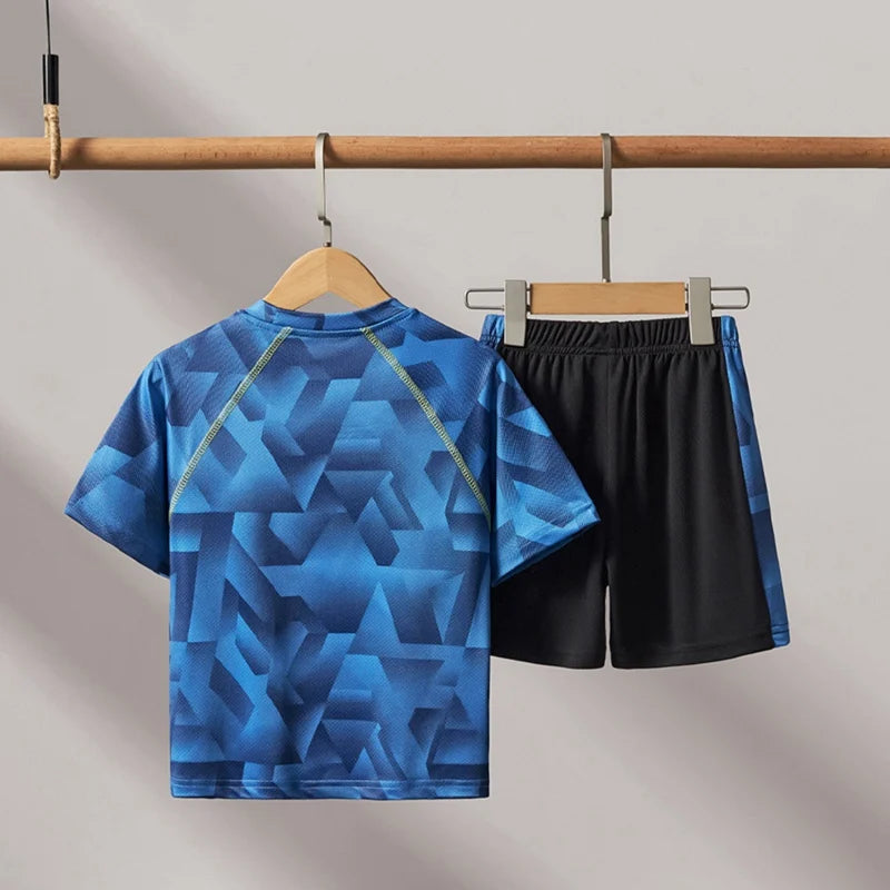 Children Boys Swimming Clothes Set Fashion Breathable Summer Swimwear Suits