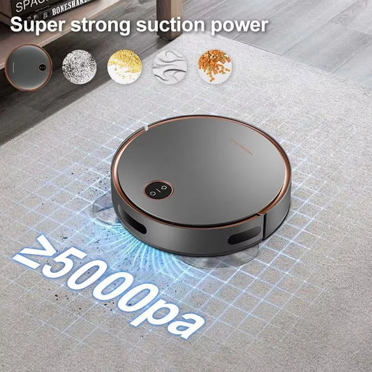 NEW 5000Pa Robot Vacuum Cleaner 3 In 1 Suction Sweeping Mopping Automatic Rechargable Cleaning Sweep Floor for Home Office