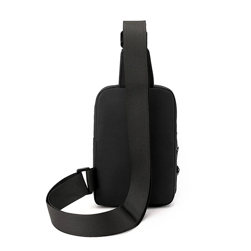 Men's Chest Bag Fashion Small Canvas Shoulder Crossbody Bags Mini Cloth Sling Sport Cross Phone Male Handbag