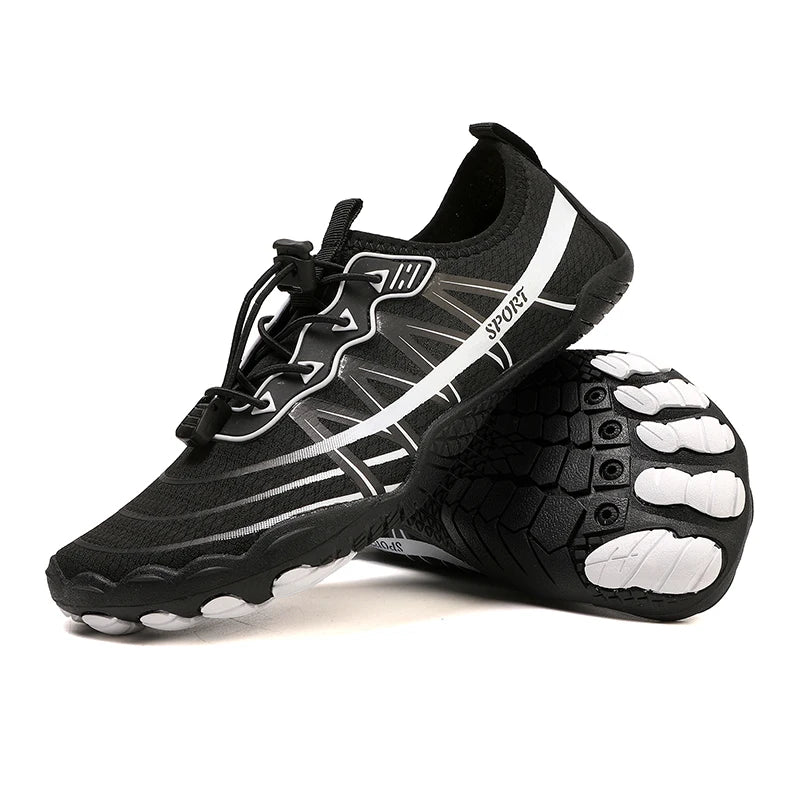 Wading Shoes Men Women Barefoot Beach Shoes Outdoor Fitness Swimming Shoes Quick-Drying Upstream Shoes Unisex Water Sports Shoes