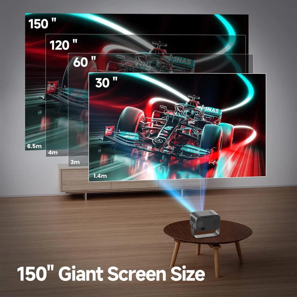 Projector 4K Android11.0 380 ANSI Native 1080P Wifi6 BT5.0  Home Cinema Outdoor Portable Projector