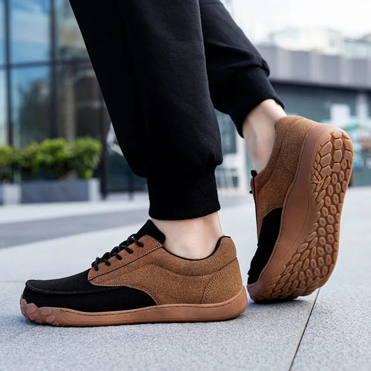 2024 Men Barefoot Shoes Outdoor Walking Flat Loafers Wear-resisting Footwear Shoe Casual Sneaker Minimalist Wide Toe Size 39