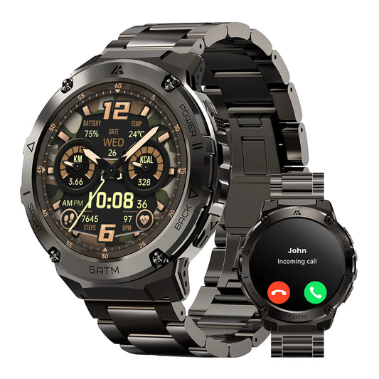2024 Original Ticwris T3E GPS Smart Watch For Men Waterproof 5ATM IP69K 470mAh AMOLED Compass Bluetooth Call Electronic Watches