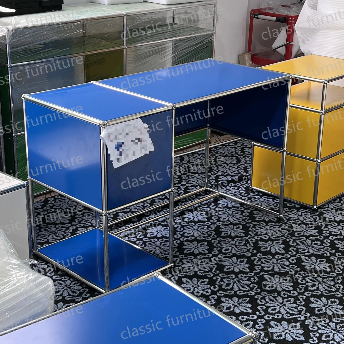 Modular Module Furniture Customized Metal Stainless Steel Cabinet Haller Storage  Sideboard Shelf DIY Living Room