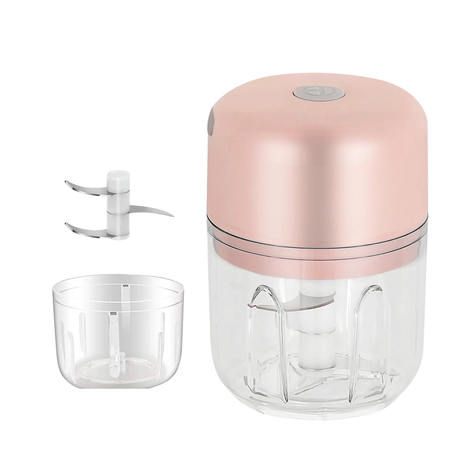 250ml Electric Garlic Chopper, Mini Portable Veggie Chopper, Garlic Grinder Masher Onion Chopper, Food Processor