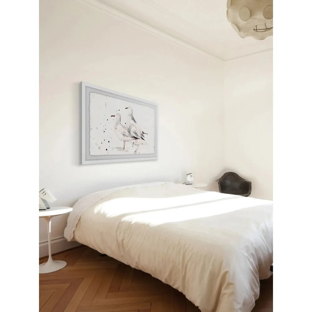 "Best of Friends" Framed Wall Art (8"x12") - Friendship-Themed Design, Sturdy Frame, Warm Tones, Ideal for Bedrooms/Living Rooms