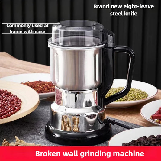 500ml Electric Grinder:Ultra-Fine Powder for Grains/Herbs/Spices | Stainless Steel Multi-Purpose Mill | Compact, Fast&Easy-Clean