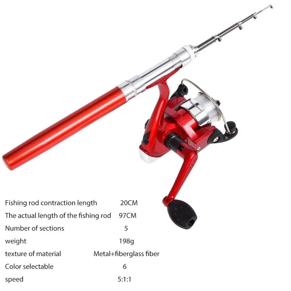 Fish Rod Goods Tackle Reel Telescopic Pole Tools Accessaries Rods for Fishing Accessories Poles Material Things Articles Sports