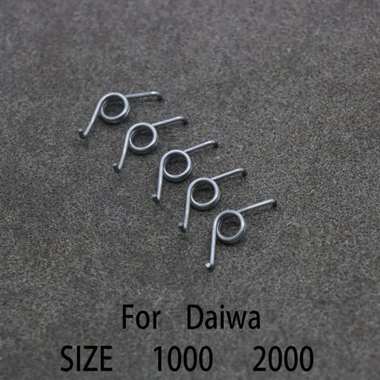 10pcs Precise Fishing Reel Spring Stainless Steel Spinning Wheel Repair Parts for For Daiwa 1000-2000/ 2500-6000