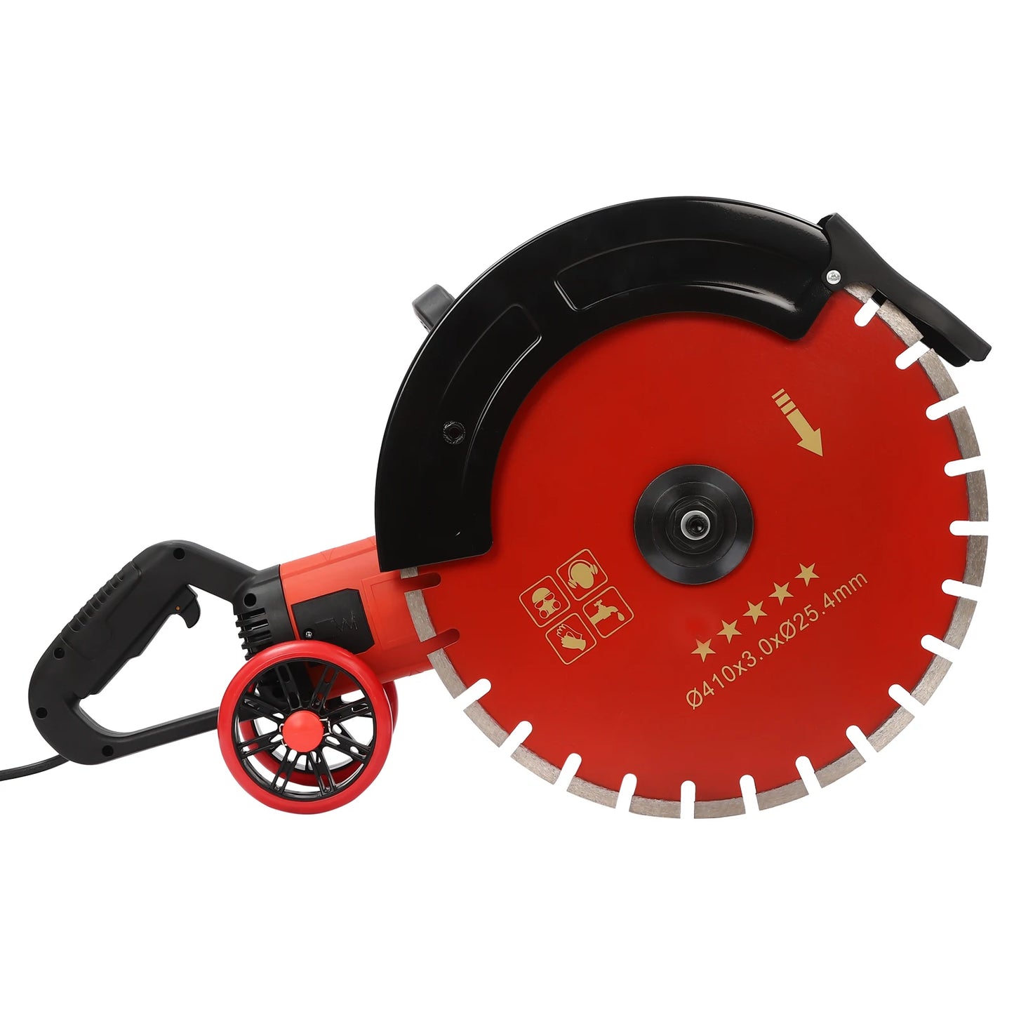 16inch Electric Grooving Machine Concrete Saw Brick Cutter Slotting Tool 410mm Saw Blade 4000W