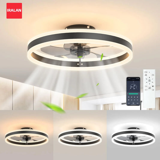 Ceiling Fan Have 6 Speeds Sealing Fan Led Lighting Adjustable Brightness Fan Can Sleep Timing Ceiling Lamp High Chrominance