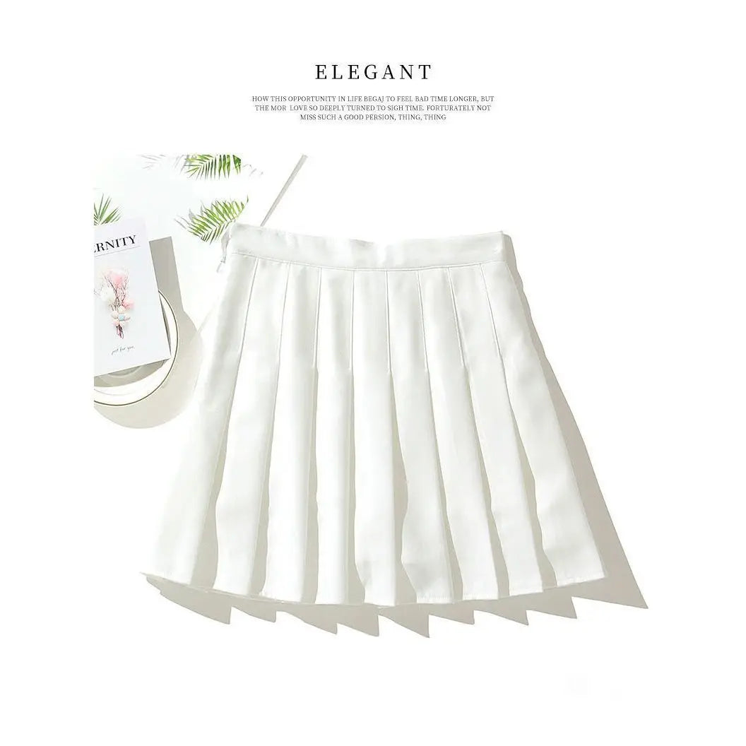 Children Kids Girls Skirts Summer New Infant Babys Girls Preppy Pleated Skirts Solid Trendy 4-14Y Junior Girls Ruched Cullottes