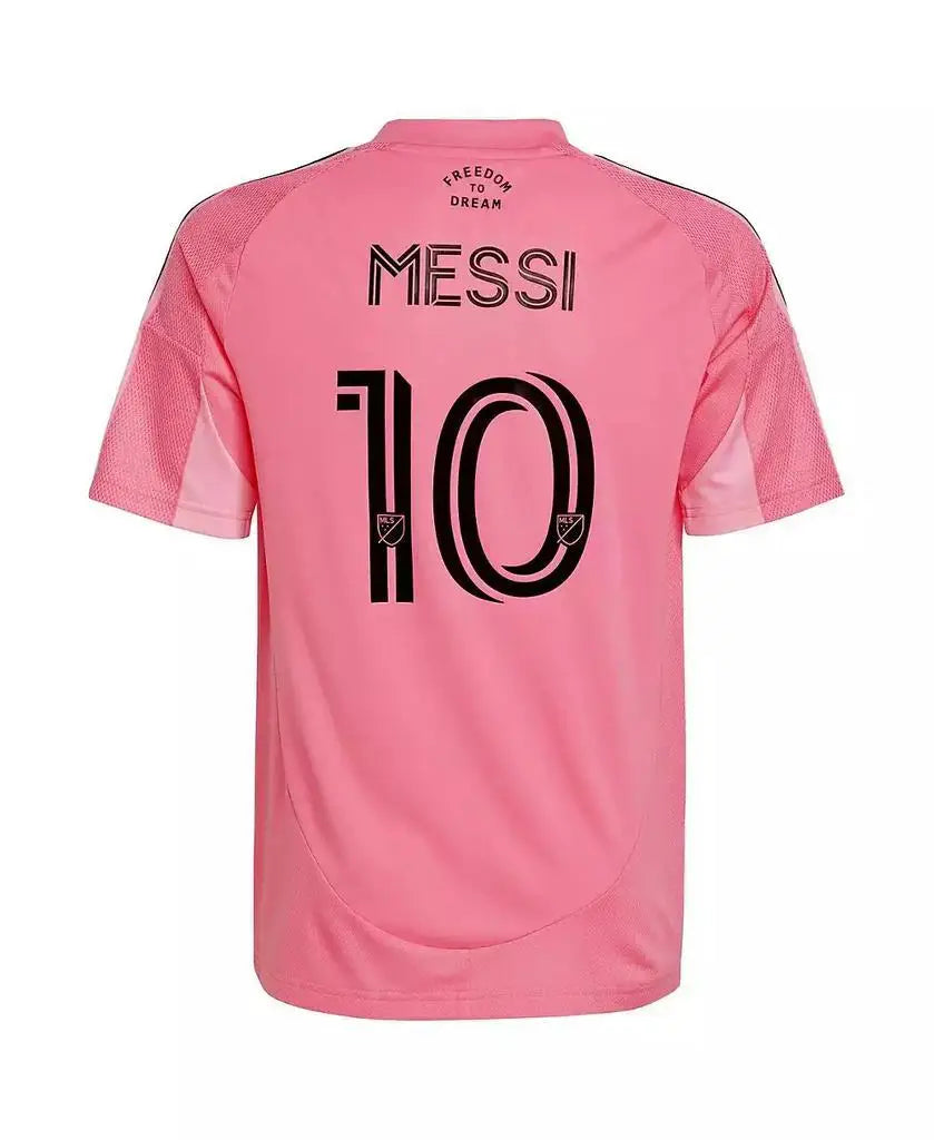 adidas | Big Boys and Girls Lionel Messi Light Pink Inter Miami CF 2025 Euforia Replica Player Jersey