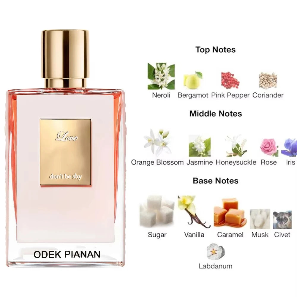 50ml Brand Love Don't Be Shy Women Perfume Long Lasting Atomizer Sexy Lady Fragrance Wood Colognes Men's Dating Fragrance