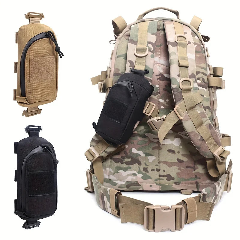 Tactical EDC Accessory Bag, Outdoor Portable Hiking Equipment, Mountaineering Mobile Phone Holster, Durable Oxford Cloth