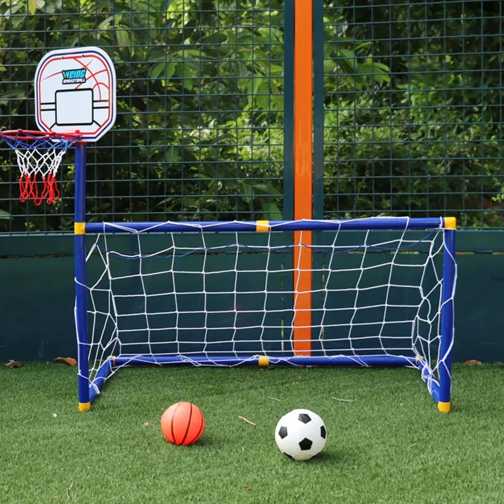 Children's Outdoor Sports Football Goal Children's Outdoor Sports Suit Boys and Girls Basketball Stand Football Goal Plastic Toy