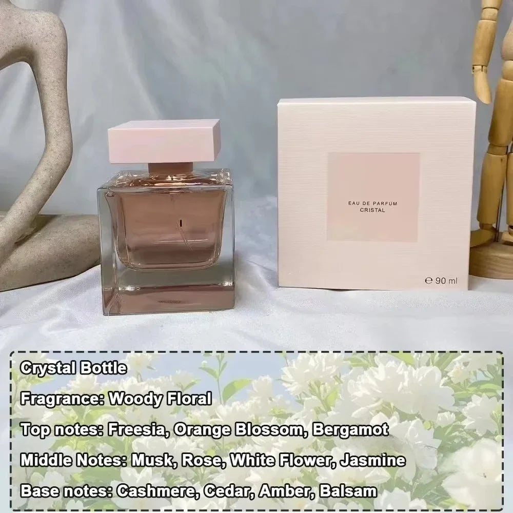 90ml Brand Women Perfume Long Lasting Woody Floral Eau de Parfum Pure Musk Extract Women's Everyday Essential Perfume Gift