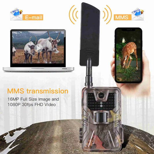 HC-900LTE 4G Hunting Camera 16MP 1080P Trail Camera 0.3S Triggering Speed 2.0 inch Display Infrared Night Vision Wildlife Camera