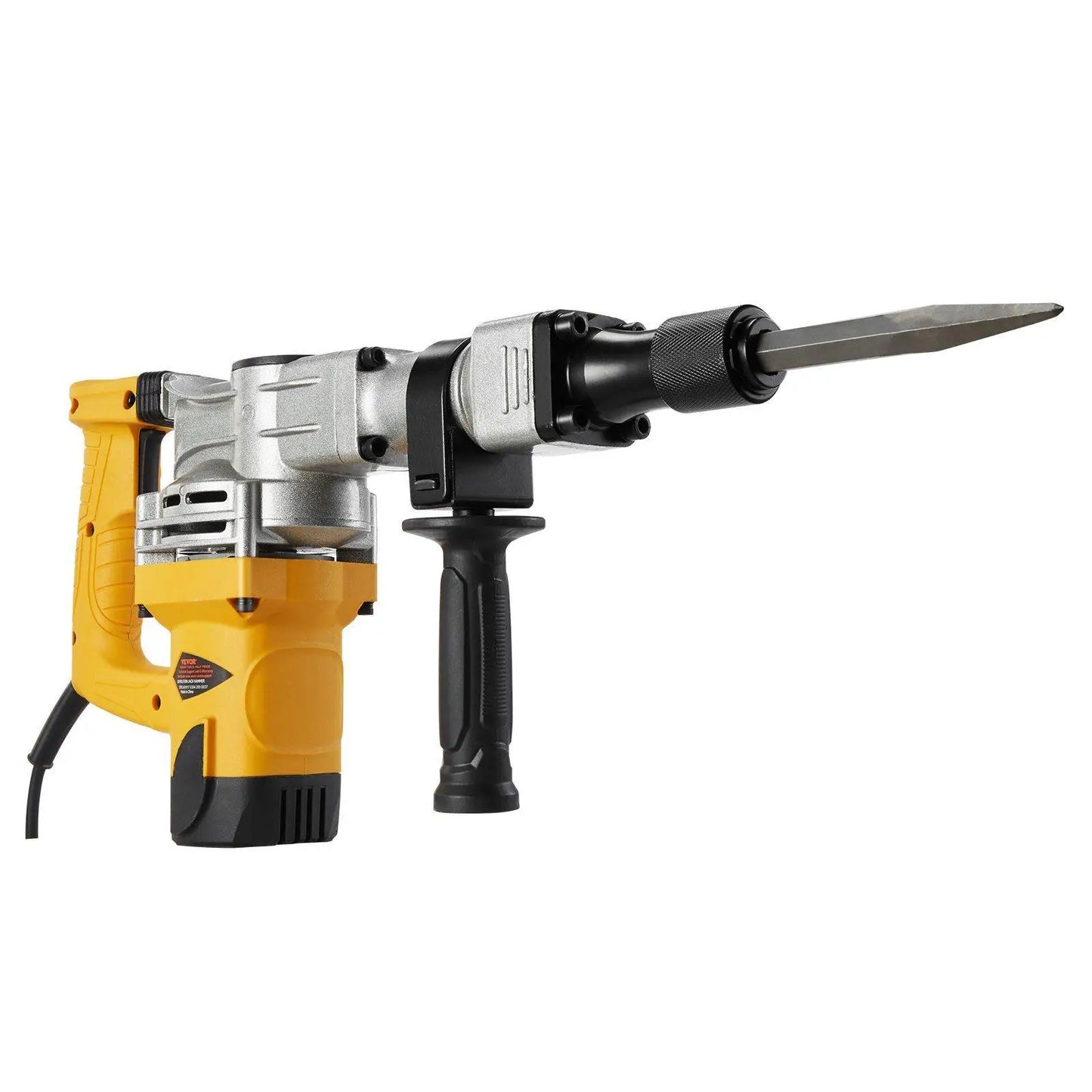 Robust 1400W Electric Jack Hammer Demolition Breaker 19J 2900BPM Twin Chisels Shock Absorbent 360° Handle