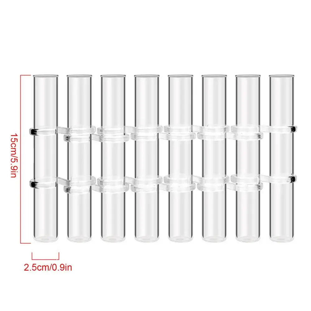 Hinged Flower Glass Vase Test Tube Creative Plant Holder Hydroponic Container Living Room Office Dining Table Floral Home Decor