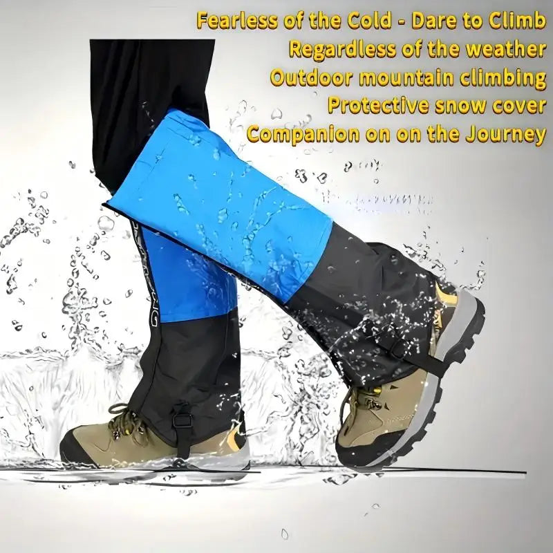 aterproof Hiking Gaiters,Snow Boot Gaiters with Rubber Foot Strap,Lightweight and Adjustable,for Men and Women Hiking,Skiing