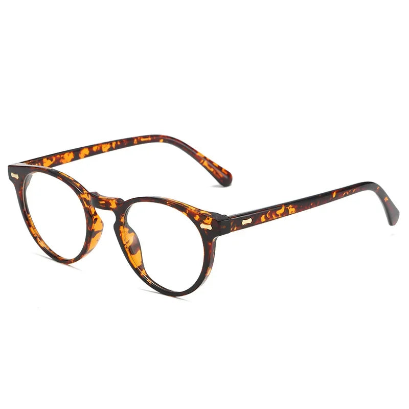 Small Round Sunglasses Women Vintage Brand Designer Brown Sun Glasses Round Frame Rivet Shades Female Ladies UV400 Gafas De Sol