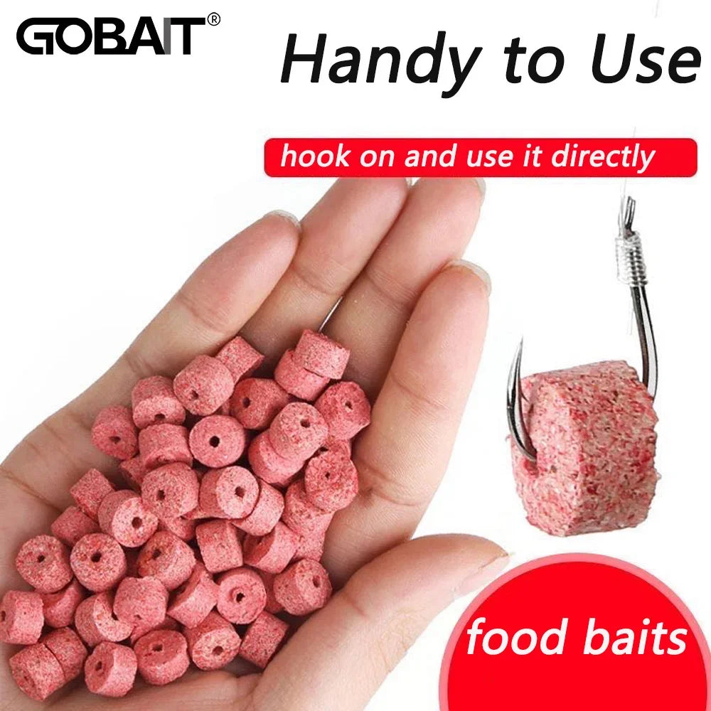 5 Bags Fishing Feed Attractant Hollow Granular Lure Nutrition Food Fishy Flavor Scent Pesca Carp Atomization Bite Hook Soft Bait