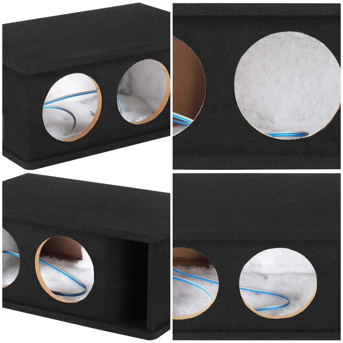 CT2X8 Dual 8” Kerf Port Universal-Fit Car Subwoofer Box