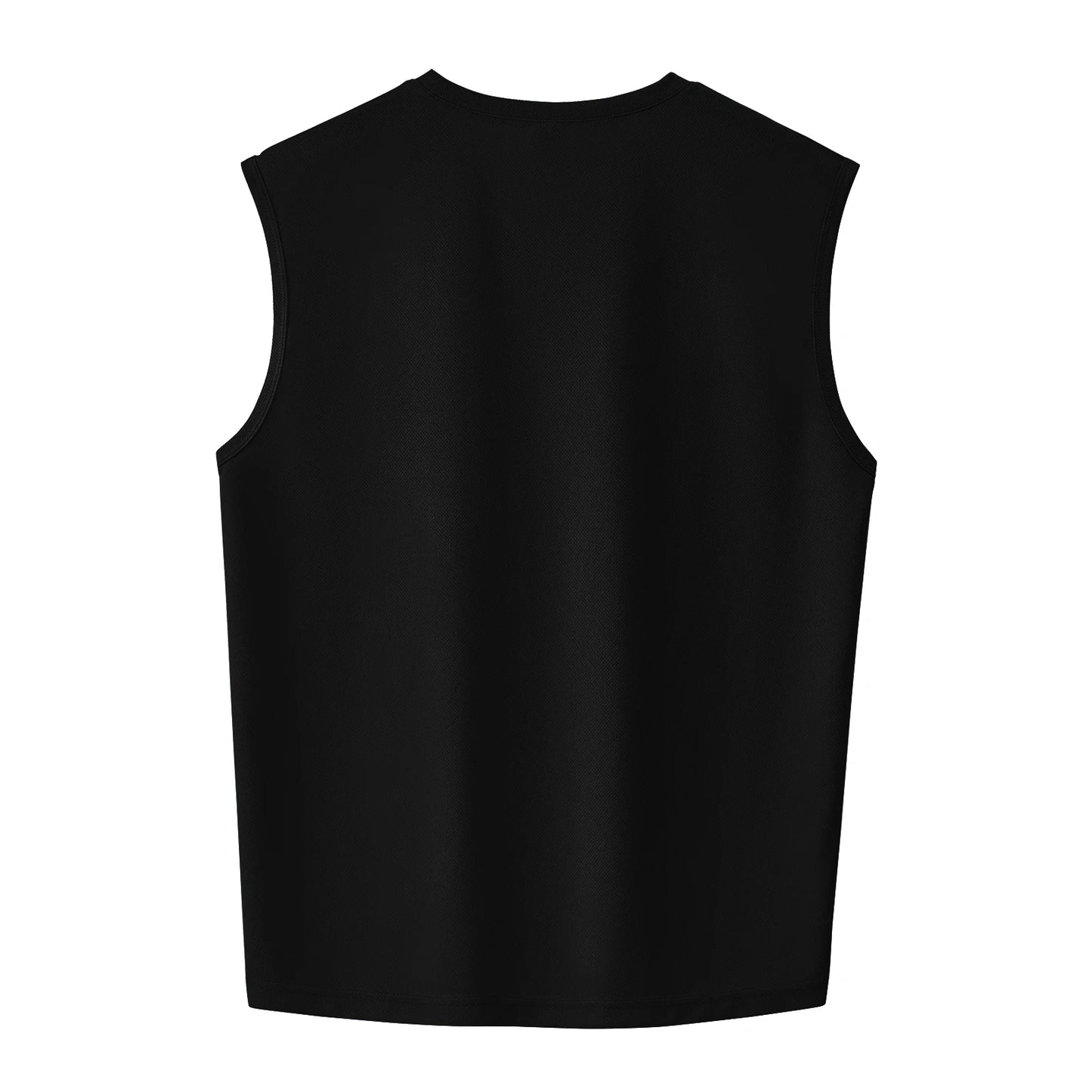 Summer men's outdoor fitness vest solid color top T-shirt casual sports basketball shirt