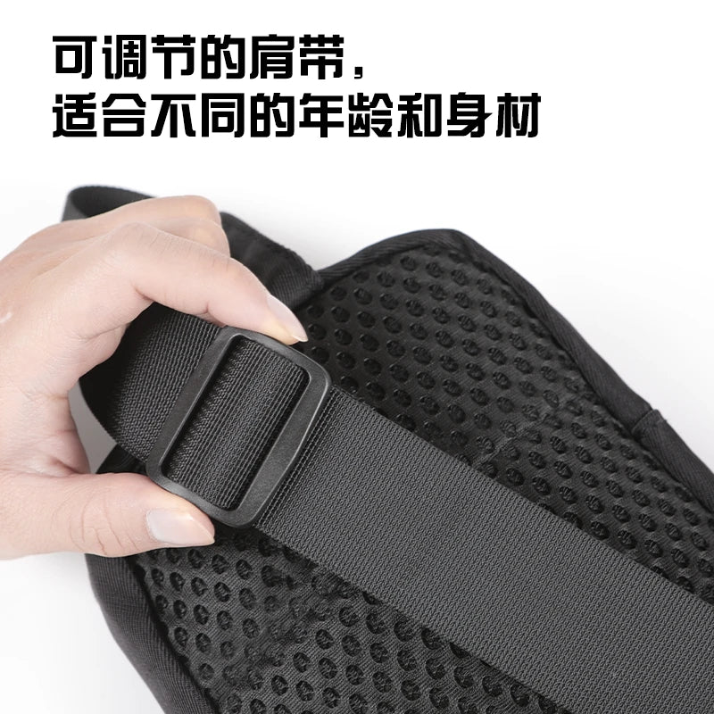 Casual single-shoulder crossbody mini chest bag for men and women, perfect for carrying a phone while running, jogging, or worki