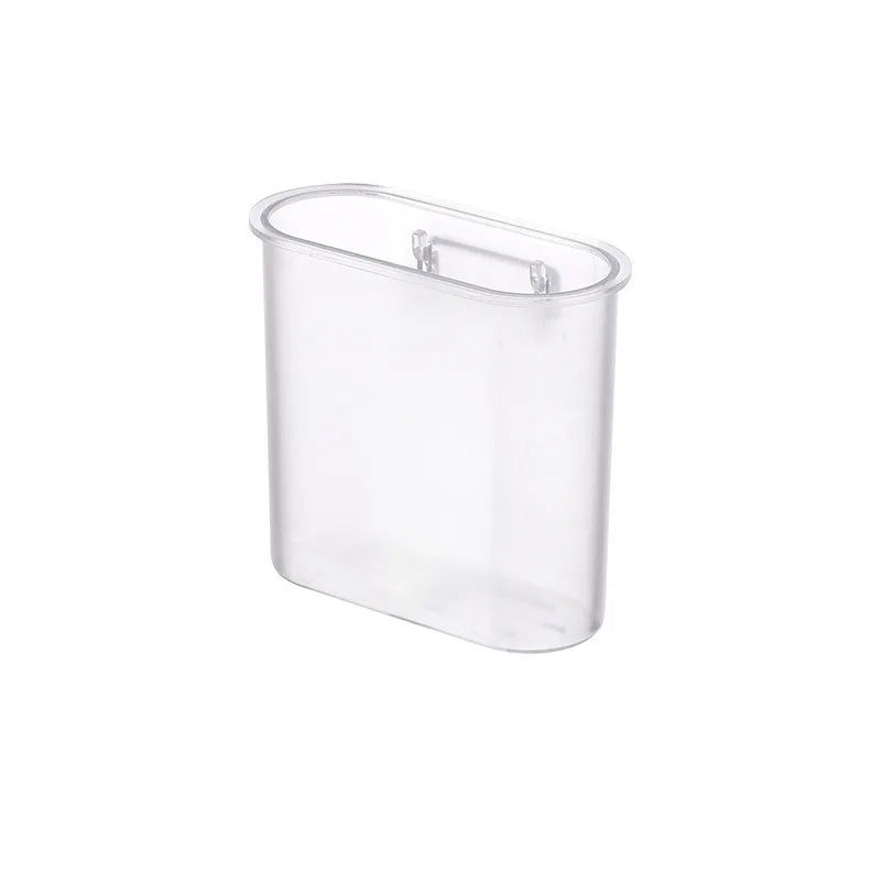 Bathroom Wall Mounted transparent cosmetic storage box Washing table free punching toothbrush toothpaste box debris storage box