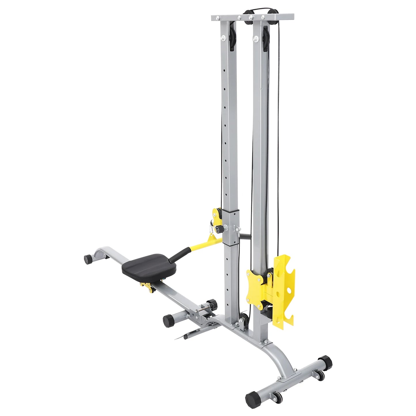 Unisex Station for Home Gym Multifunctional Equipmentfor Full Body Workout Fitness Rack Modes/Height Adjustable W/Backrest