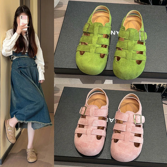 Shoes Woman 2025 Sandals Footwear Roman Platforms for Women's Trends Offers Comfortable Pink Mules Sandal Barefoot Summer Flats