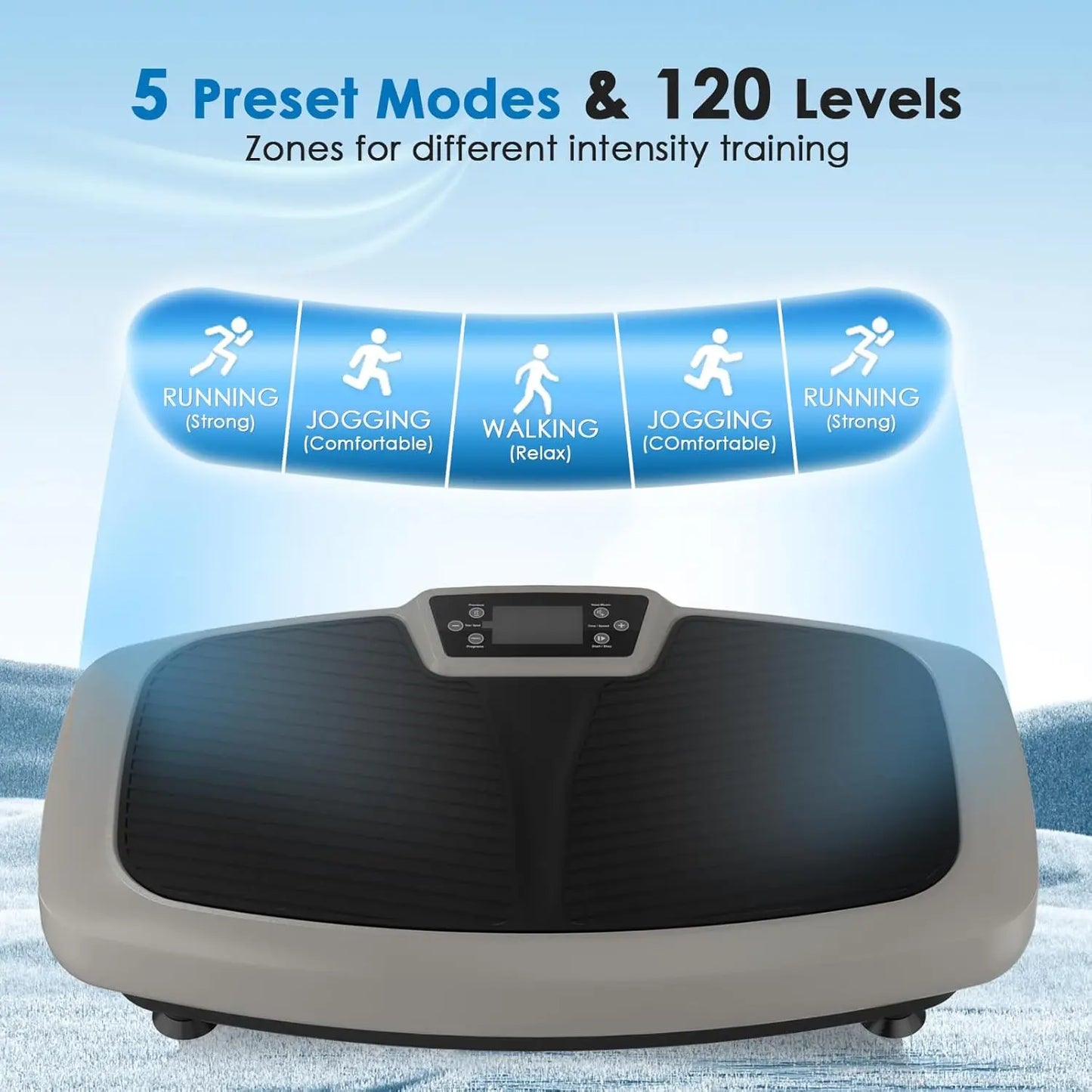 Vibration Plate Exercise Machine - Whole Body Workout Vibration Platform Lymphatic Drainage Machine for Weight Loss Home Fitness