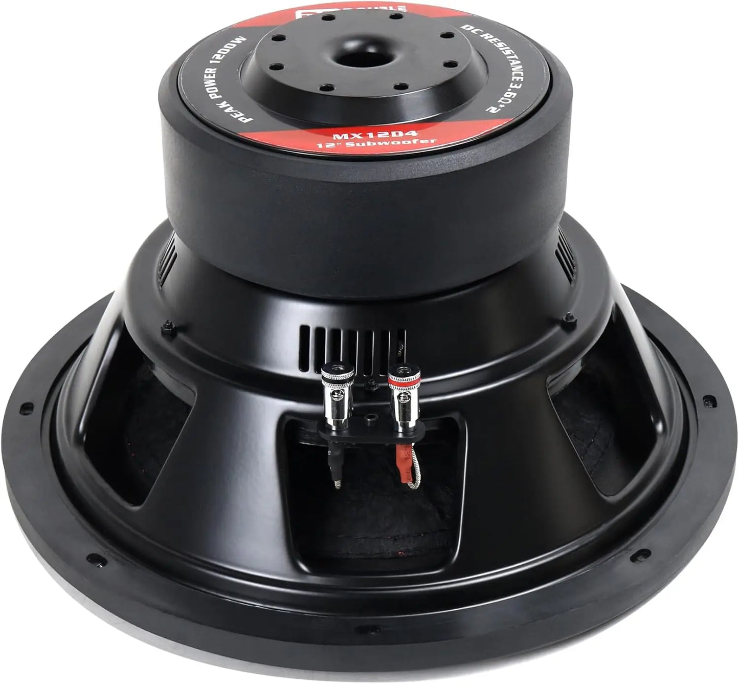 MX12D4 1200 Watts Max D4 12 inch subwoofers Dual 4 Ohm Car Subwoofer 4 Ohm Voice Coil for a Powerful Bass