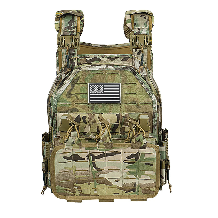 Hunting vest, outdoor auxiliary quick release vest, multifunctional, wear-resistant, breathable