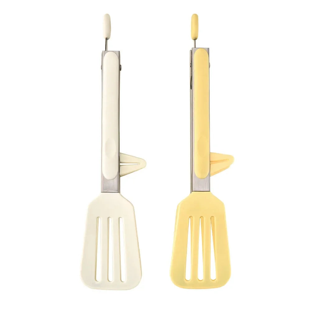 9 Inch Stainless Steel Food Tongs 1/2Pcs Silicone Non-stick Cooking Clips Kitchen Household BBQ Clamp for Salad Outdoor Barbecue