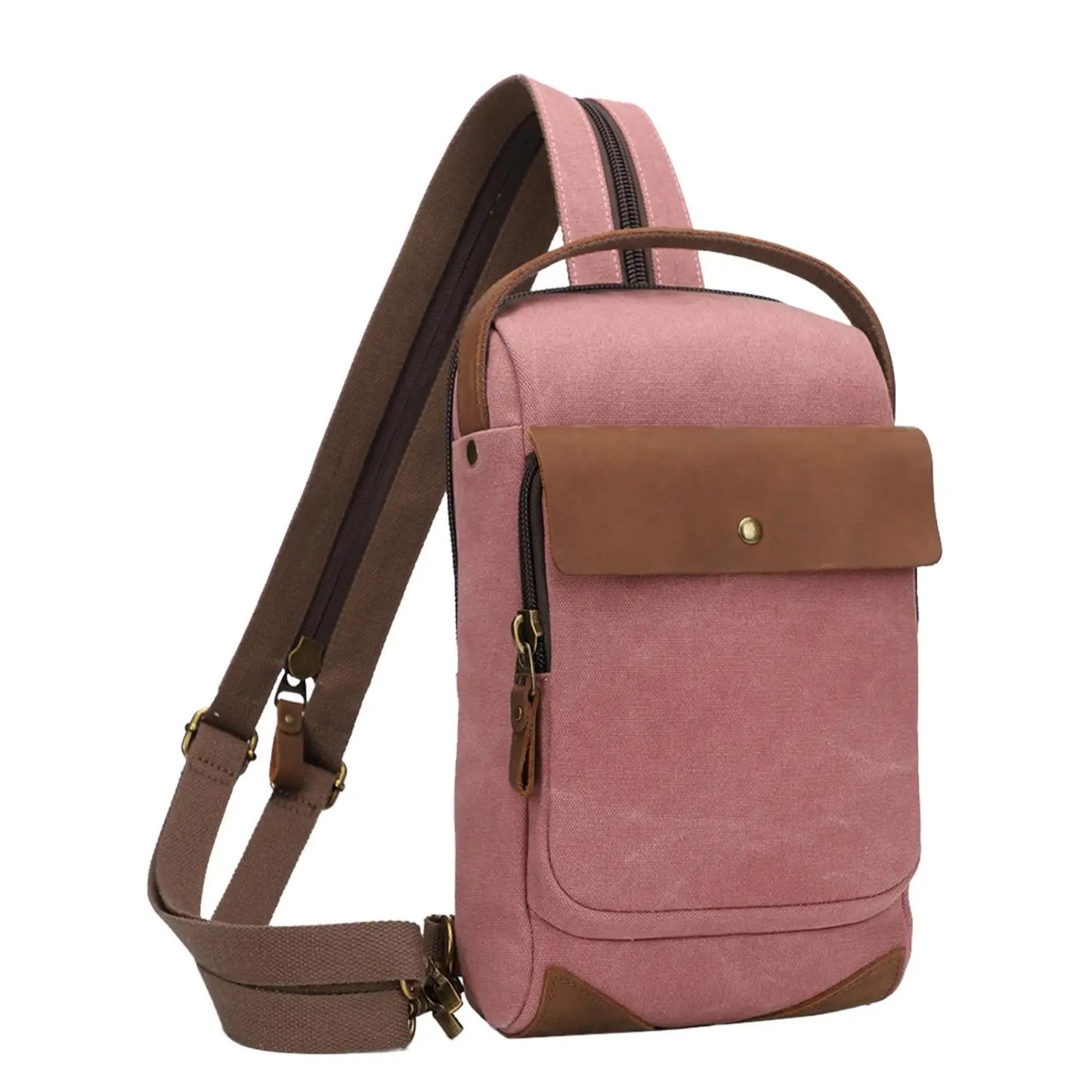KL928 Canvas Sling Bag Crossbody Backpack Sling Backpack Shoulder Bag Casual Daypacks for Men Women