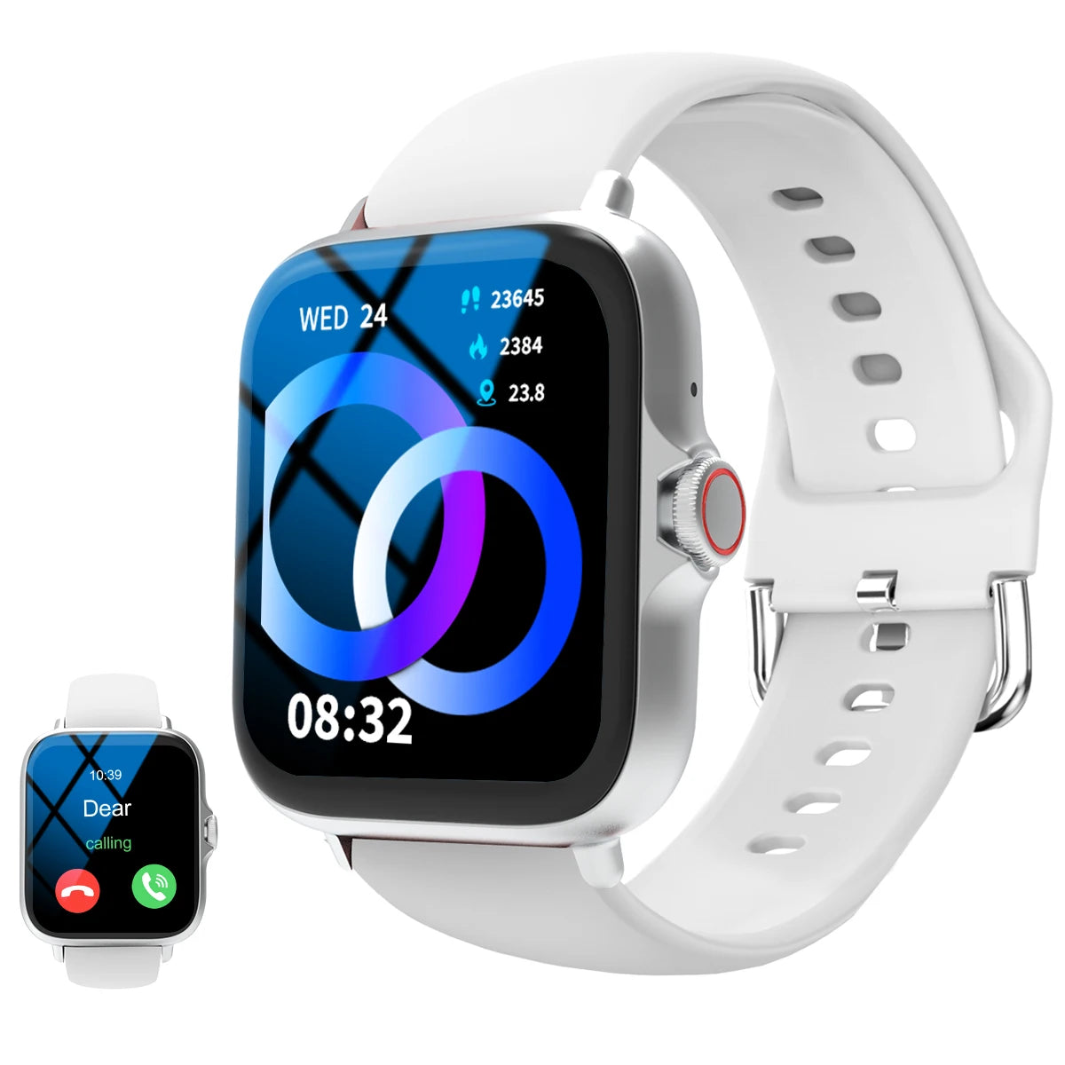 Smart watch, can answer and make calls, message reminder, multiple APP reminders, suitable for men and women, custom wallpaper