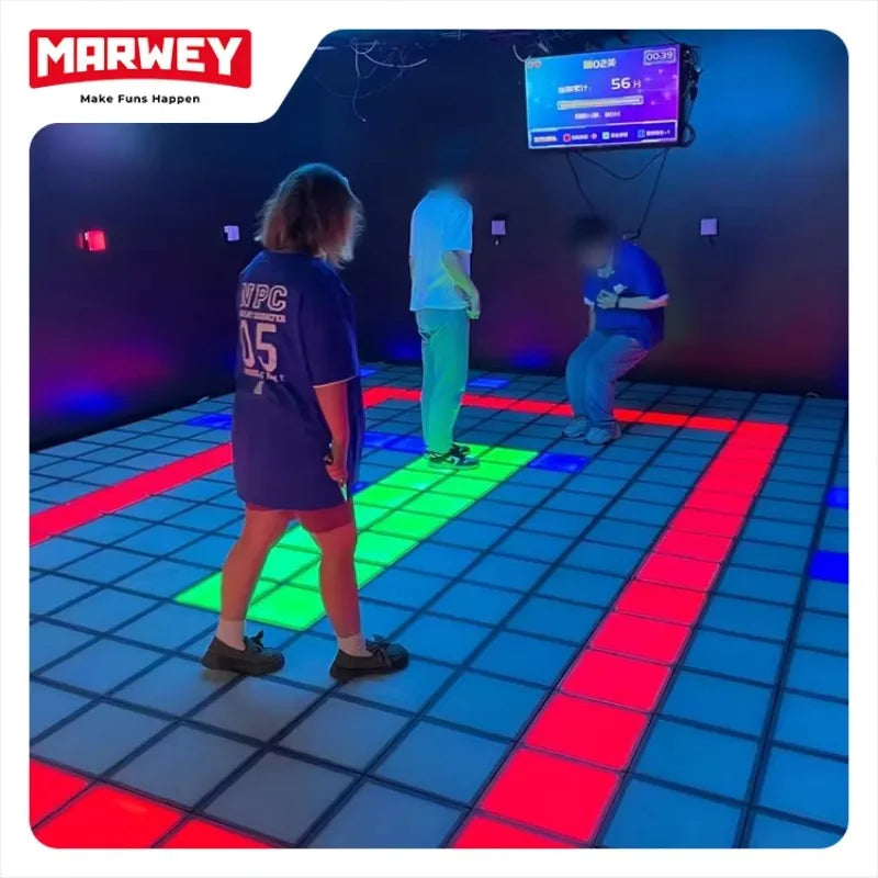 Popular Amusement Park Equipment Interactive Games Hopscotch Floor Games Indoor Immersive AR Kids Game Led Floor