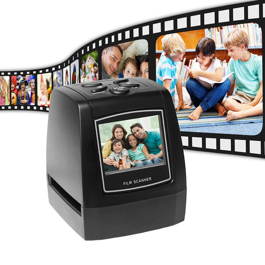 35mm/135mm Digital Film Scanner 2.4in  LCD Screen Film Slide Scanner Support Preview Playback Black scanner film scanner 22mp