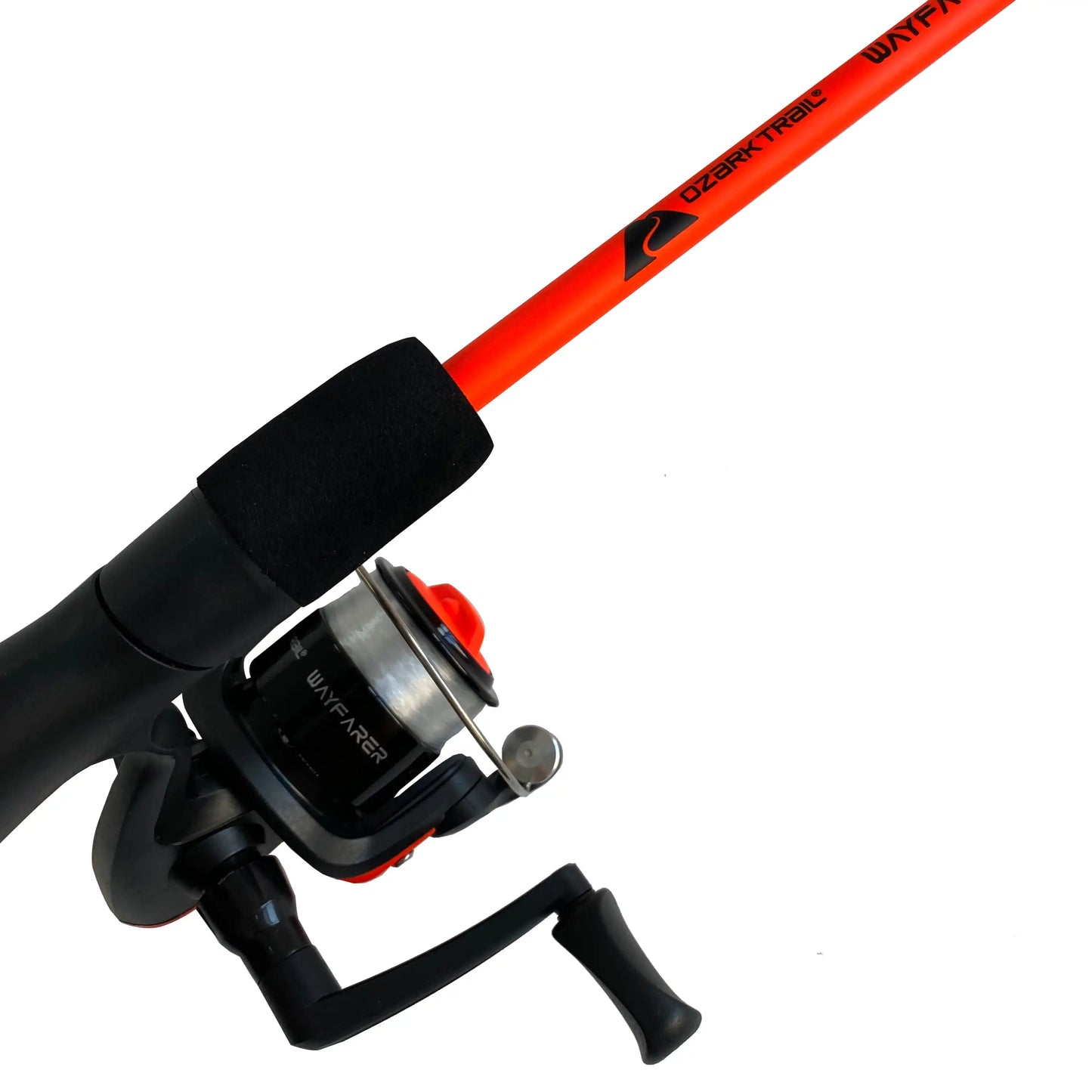 Wayfarer Spinning Fishing Rod and Reel Combo, Orange