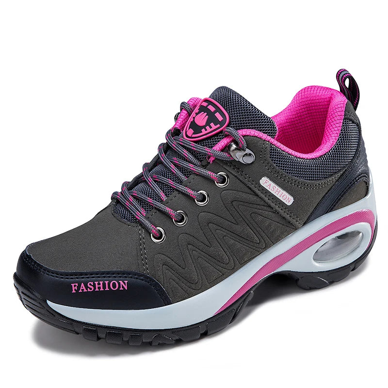 Women Sports Shoes Platform Waterproof Sneakers Fashion Outdoor Hiking Non-Slip Casual Shoe Low Top Running Shoes Women Footwear